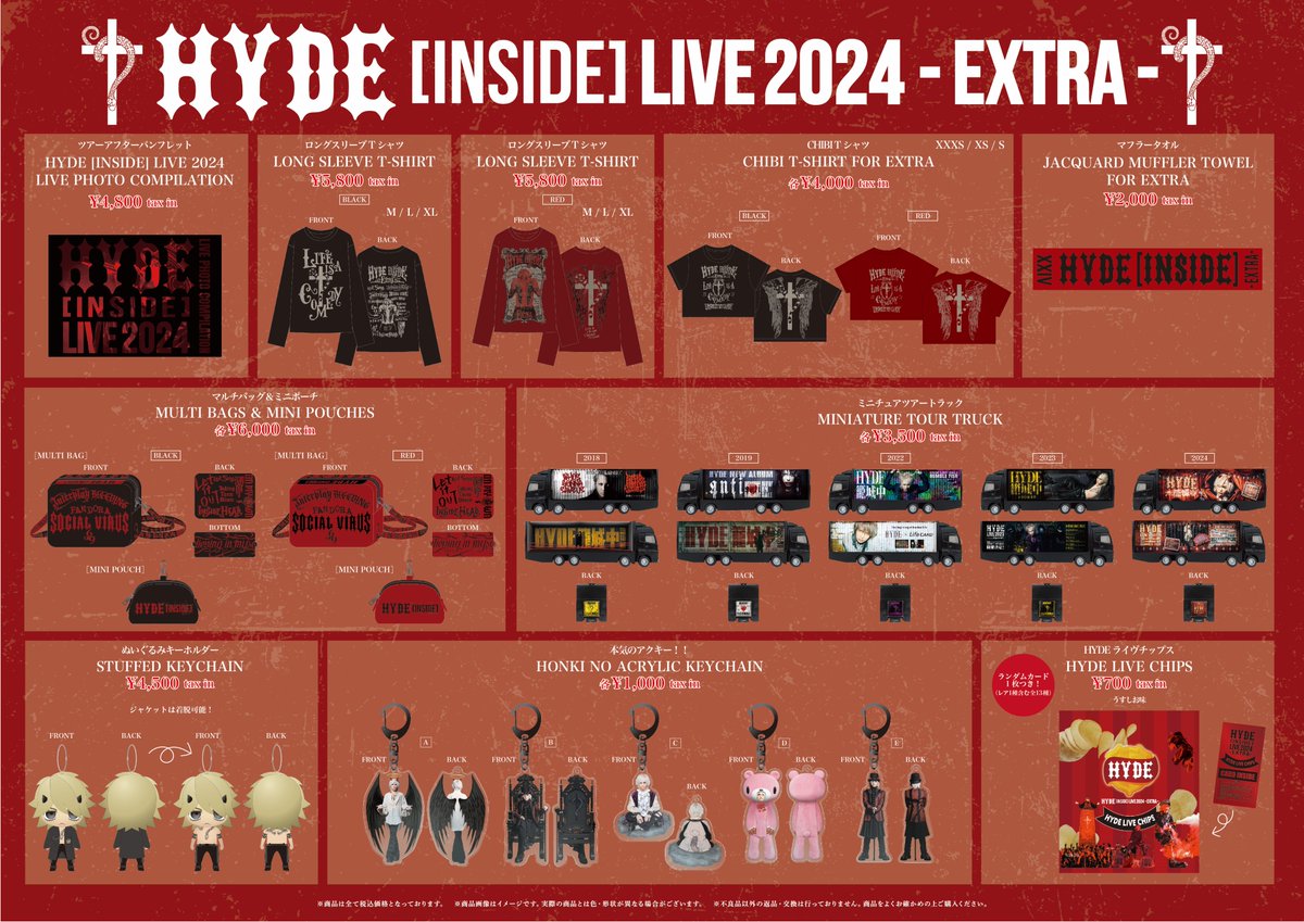 HYDE 2024 INSIDE 本気のアクスタ ゴールデンチケット BIG HYDE LIVE 2024 INSIDE 本気のアクスタ ゴールデンチケット当選
