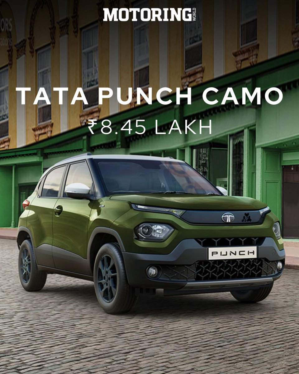 MyMotoringWorld's tweet image. #TataMotors is back with the #TataPunch #CamoEdition, starting at INR 8.45 lakh (ex-showroom). Originally launched in September 2022, this special edition returns as part of the 2024 lineup with quite a few updates.
Read more: tinyurl.com/mtwrapa4

#Tata #Punch @TataMotors