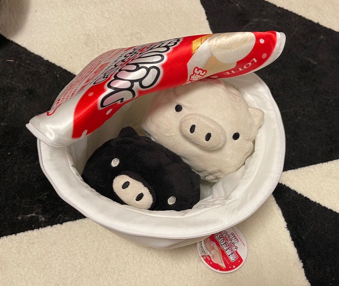 モノクロブー ぬいぐるみ 7体セット 白 黒 XL BIG やわらか モノクロ