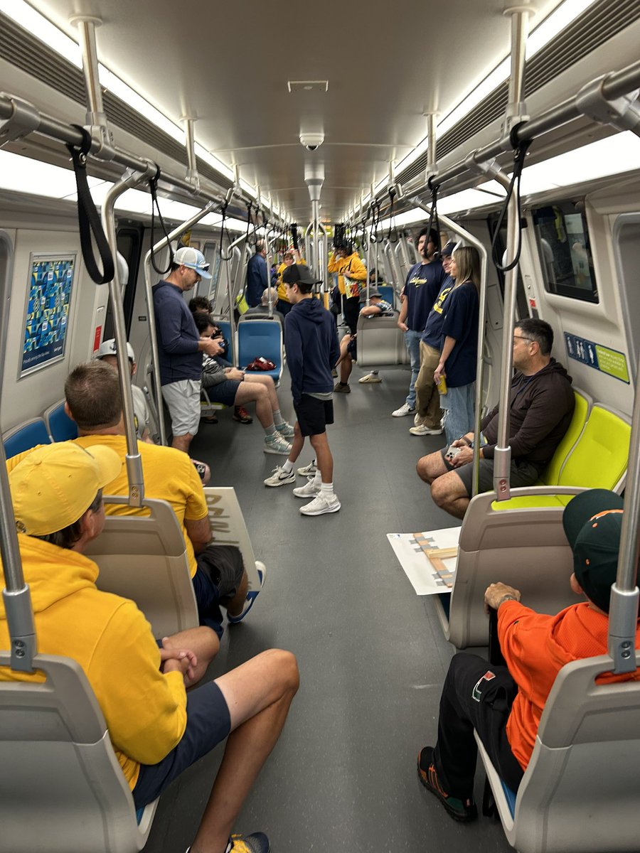 SFBART's tweet image. BART’s CAL express is cooking