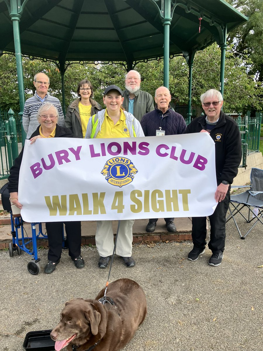 Pleasure being with <a href="/burylions/">Bury Lions Club</a> today on The Walk 4 Sight around beautiful Chesham Woods &amp; Park.
