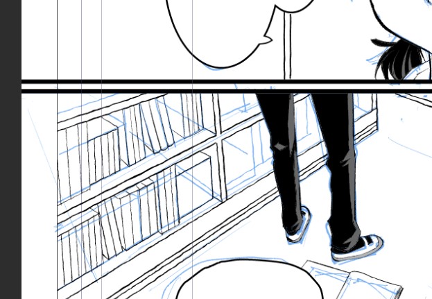 舞台が図書室なんだけど…
この時間の無い中
小さなコマに何をちまちま描いてるんだろうと…
かなあみ漫画を描いた時の
ひたすらかなあみを描いていた地獄に似ている… 