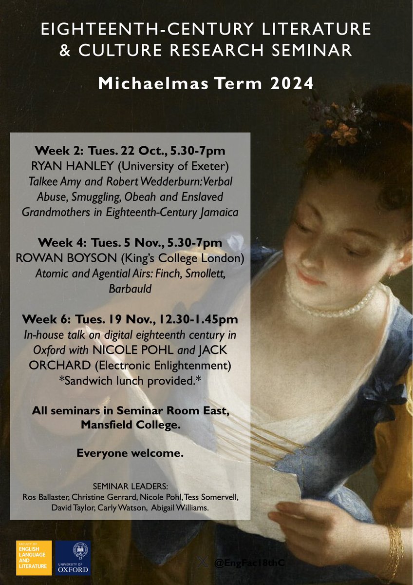 Termcard - everyone interested in things 18th century in Oxford is very welcome. <a href="/EngFac18thC/">Oxford 18th-Century Literature & Culture</a>