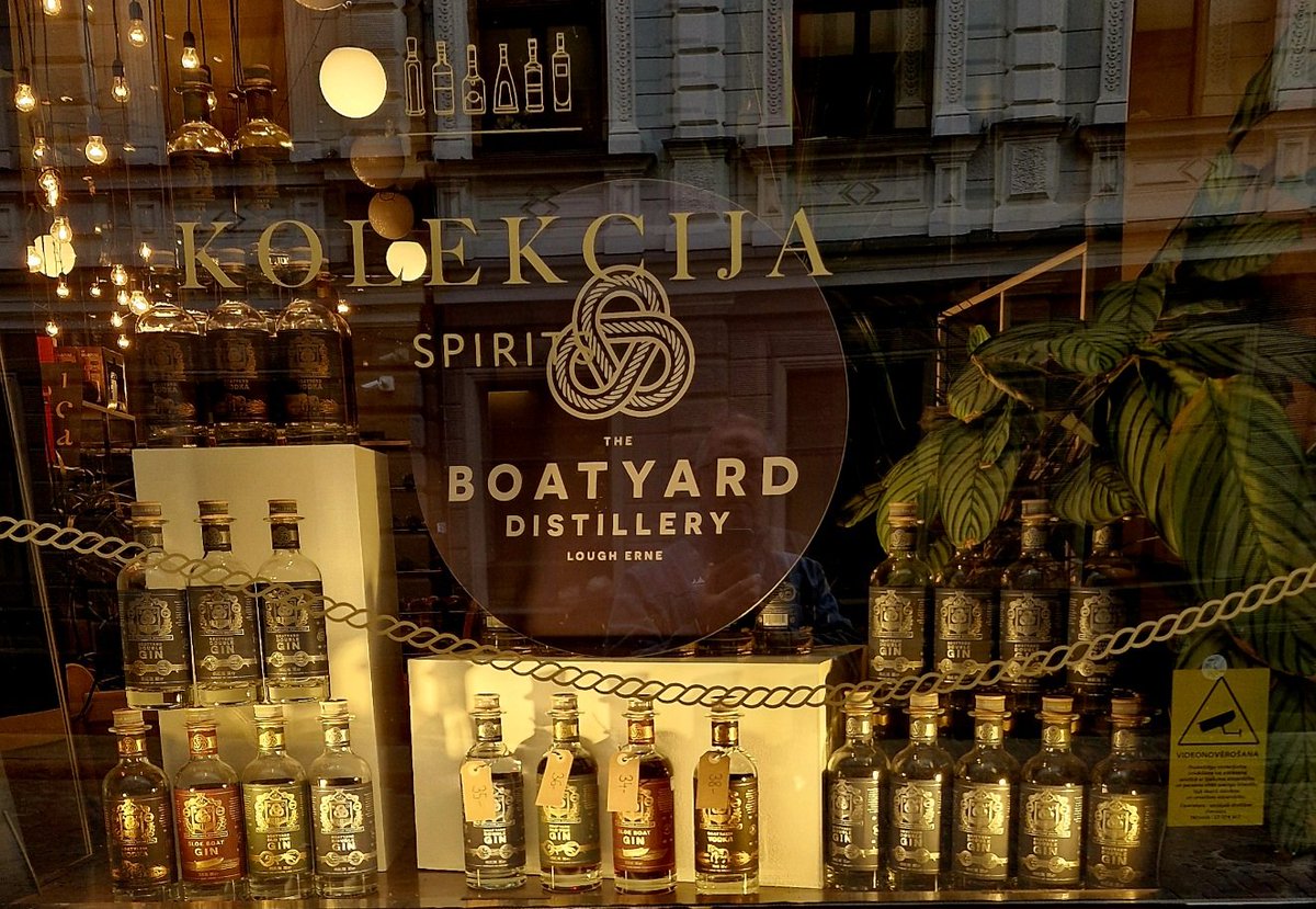 While in Riga, Latvia yesterday, I spotted the following very prominent <a href="/BoatyardDistill/">The Boatyard Distillery</a> display, taking over a full shop window in the city centre. Just thought you'd like to know ...