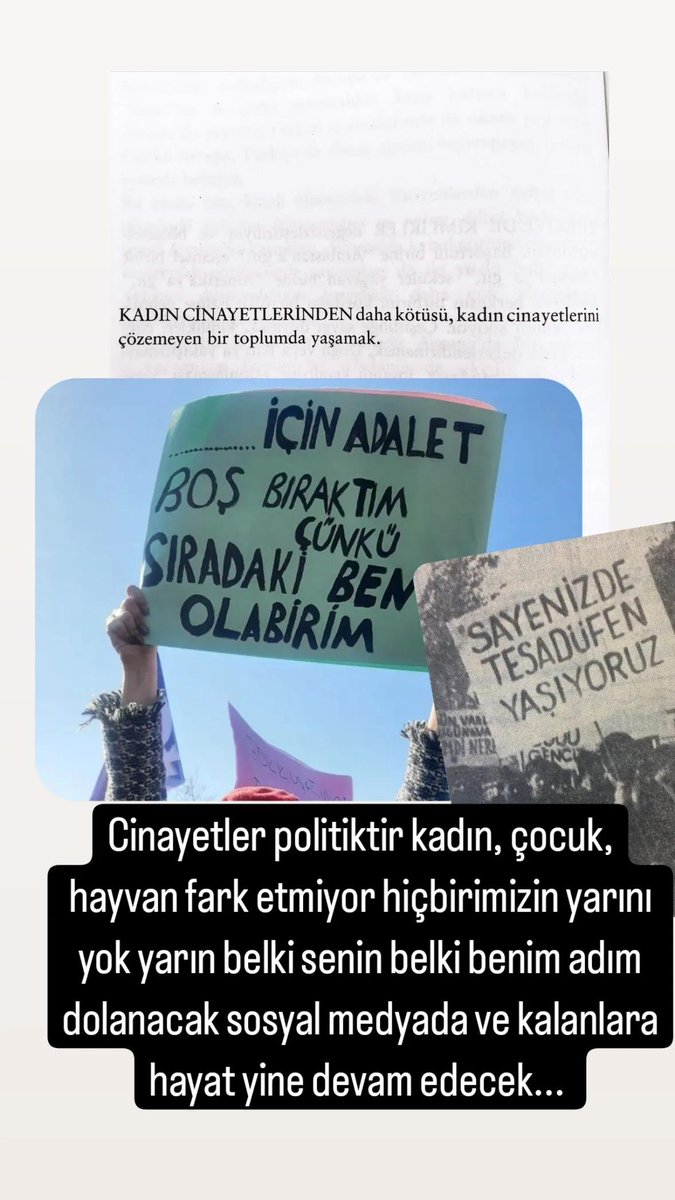 Sıra hangimiz de
#kadıncinayetleri 
#KadınCinayetleriPolitiktir 
#ikbaluzuner