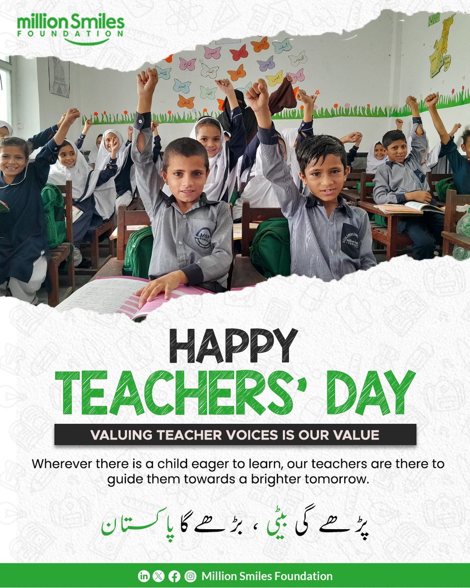SeharJatoi81768's tweet photo. Teacher is a candle which lights the dark path of student.
#TeachersDay #EducationMatters #MillionSmilesFoundation #MSFschools #EducationForAll https://t.co/it0INpt1gJ