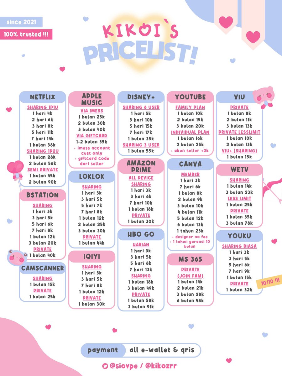 ─── ⋆⋅mari jajan!!⋅⋆ ───

𐙚˙⋆.˚  tiny.cc/naywhatsapp

BSTATION, LOKLOK, YOUKU, HBO GO, CAMSCANNER, IQIYI, MICROSOFT 365, WETV, AMAZON PRIME VIDEO

wtb wts jual akun premium bergaransi beli Rp 1 Monas #zonauang