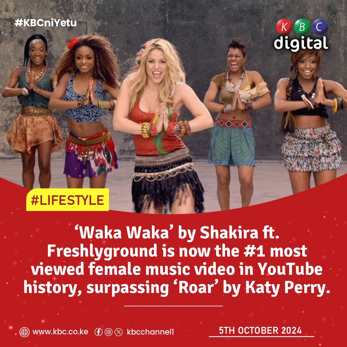 Shakira most viewed video best sale