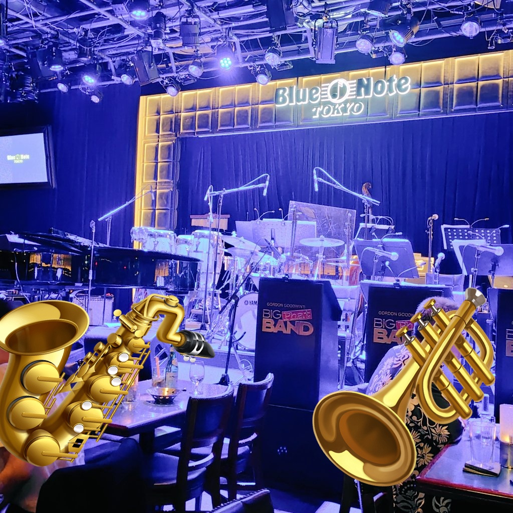 jariagibson's tweet photo. 久々の #BlueNoteTokyo !初めての #GordonGoodwin #BigPhatBand は面白かった!上手いのは当然として、あの音圧は何が違うのか。1曲目の出だしだけでもう感動。さらに楽しませる工夫もあり、良い音楽体験でした https://t.co/nC00JFeZir