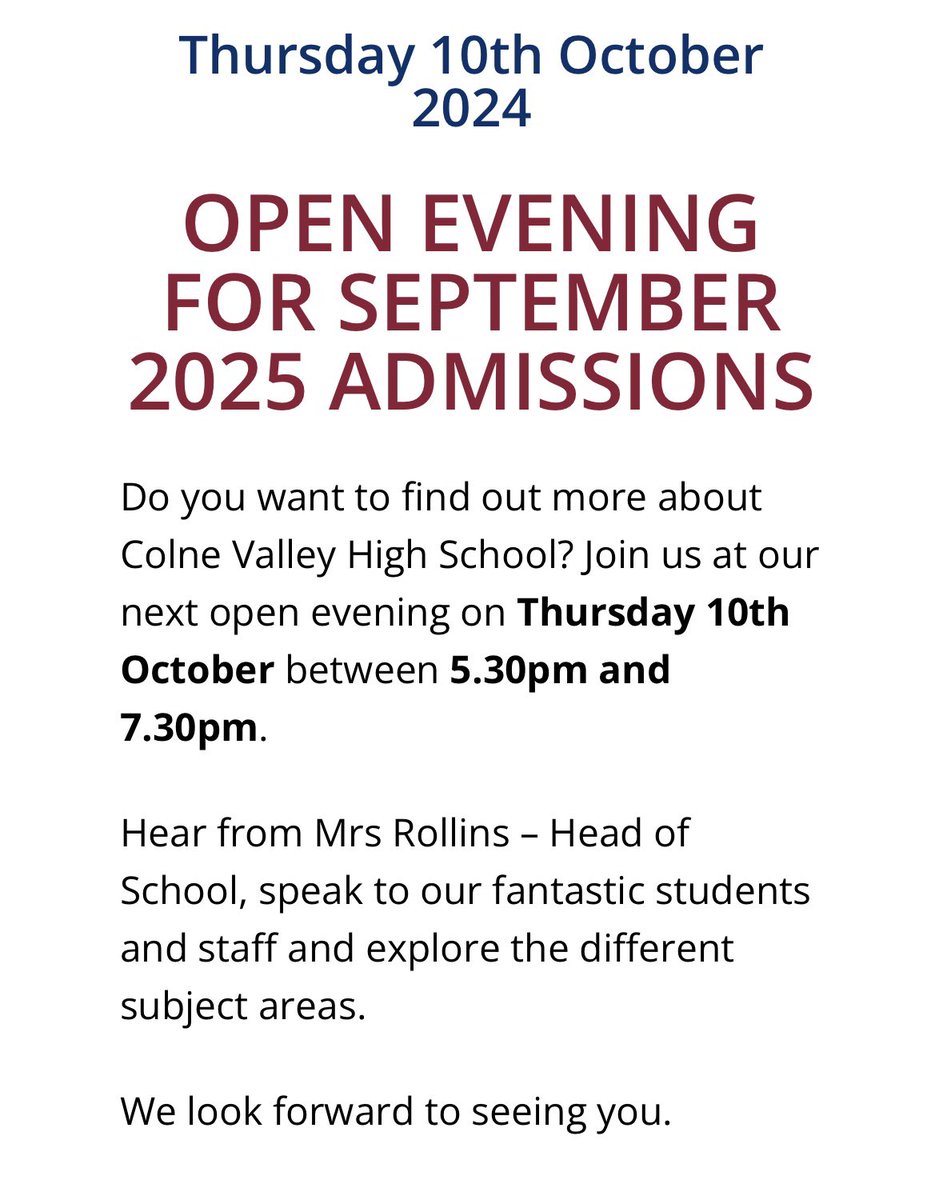ColneValleyHigh (@colnevalleyhigh) on Twitter photo 
