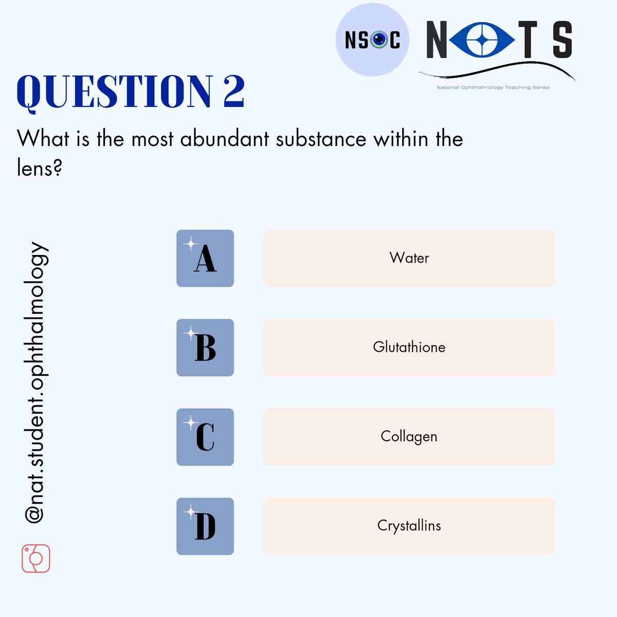 NatOphthalTeach's tweet photo. We are back with our second question

Pop down your answers below
We’ll post the answer in 24 hours.

Keep a look out for our weekly questions 👀 and don't forget to sign up to our first teaching session on Thursday 10th October on Orbital Anatomy (sign up via linktree!) https://t.co/4qTuErEFQK