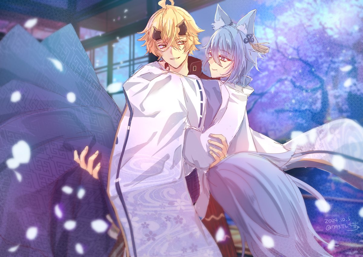 793TL's tweet photo. 【トマ人】天狐綾人🦊high ranking kitsune (fox spirit)
#トマ人 #thomato https://t.co/sOvjS7n8h4