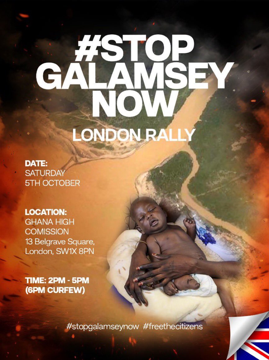 It’s today
See you in a bit 
#StopGalamseyNow #FreetheCitizens