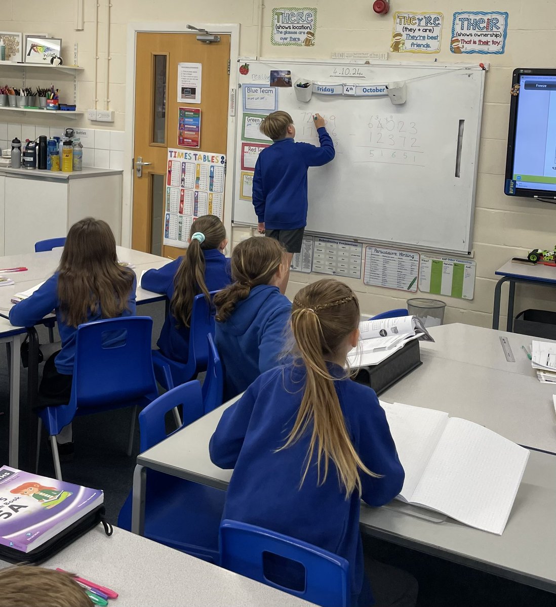 MrsGandMrsC's tweet photo. Mr Lee, Mr Hurst and Miss Crossey enjoyed taking over the maths lesson yesterday! #Y5 #maths #sharingideas #powermaths https://t.co/E3ITDtWxRP