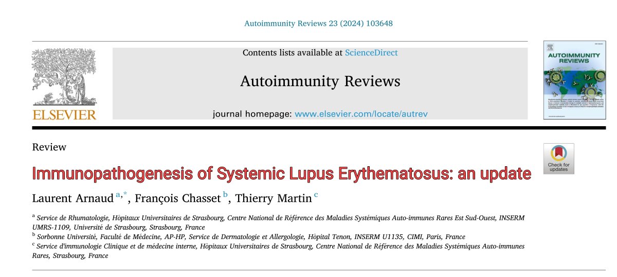 Lupusreference's tweet photo. ✅ Immunopathogenesis of #Lupus ⬇️ including updates on #SLE and cutaneous lupus (CLE). FREE access link (valid only 50 days): https://t.co/ieUTgLKnnJ https://t.co/S3ZbZo2b4z