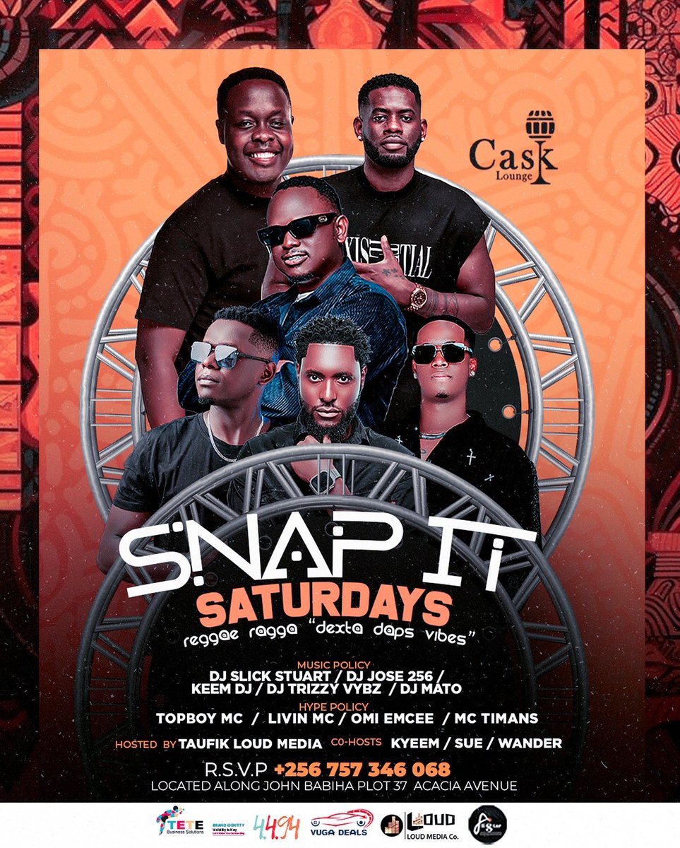 CaskLoungeKla's tweet photo. SATURDAY NIGHT TAKEOVER! 
We are bringing the house down with the hottest DJs and coolest vibes. #SnapIt https://t.co/Q9cmWwMrvj