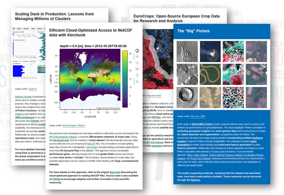 The new #issue of our #Big #Geodata #Nesletter is out! Read about <a href="/dask_dev/">Dask</a> in production, #cloudnative NetCDF with #Ketchunk, #EuroCrops dataset, and #geospatial #foundation #models 👉itc.nl/about-itc/cent… <a href="/FacultyITC/">Faculty ITC | University of Twente</a>
