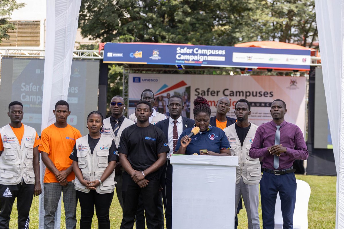 safercampusesUg's tweet image. #safercampusescampaign #BreakingtheSilence #UNESCOROSA #yptcampaign @yptcampaign 
Dr.Nakazibwe Primrose @Primrosenk focal person O3plus from @NdejjeUnive appreciated and presented the good practices of O3 plus project in HTEIs and commitment to continue without stopping.