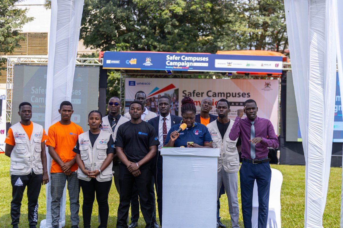 safercampusesUg's tweet image. #safercampusescampaign #BreakingtheSilence #UNESCOROSA #yptcampaign @yptcampaign 
Dr.Nakazibwe Primrose @Primrosenk focal person O3plus from @NdejjeUnive appreciated and presented the good practices of O3 plus project in HTEIs and commitment to continue without stopping.