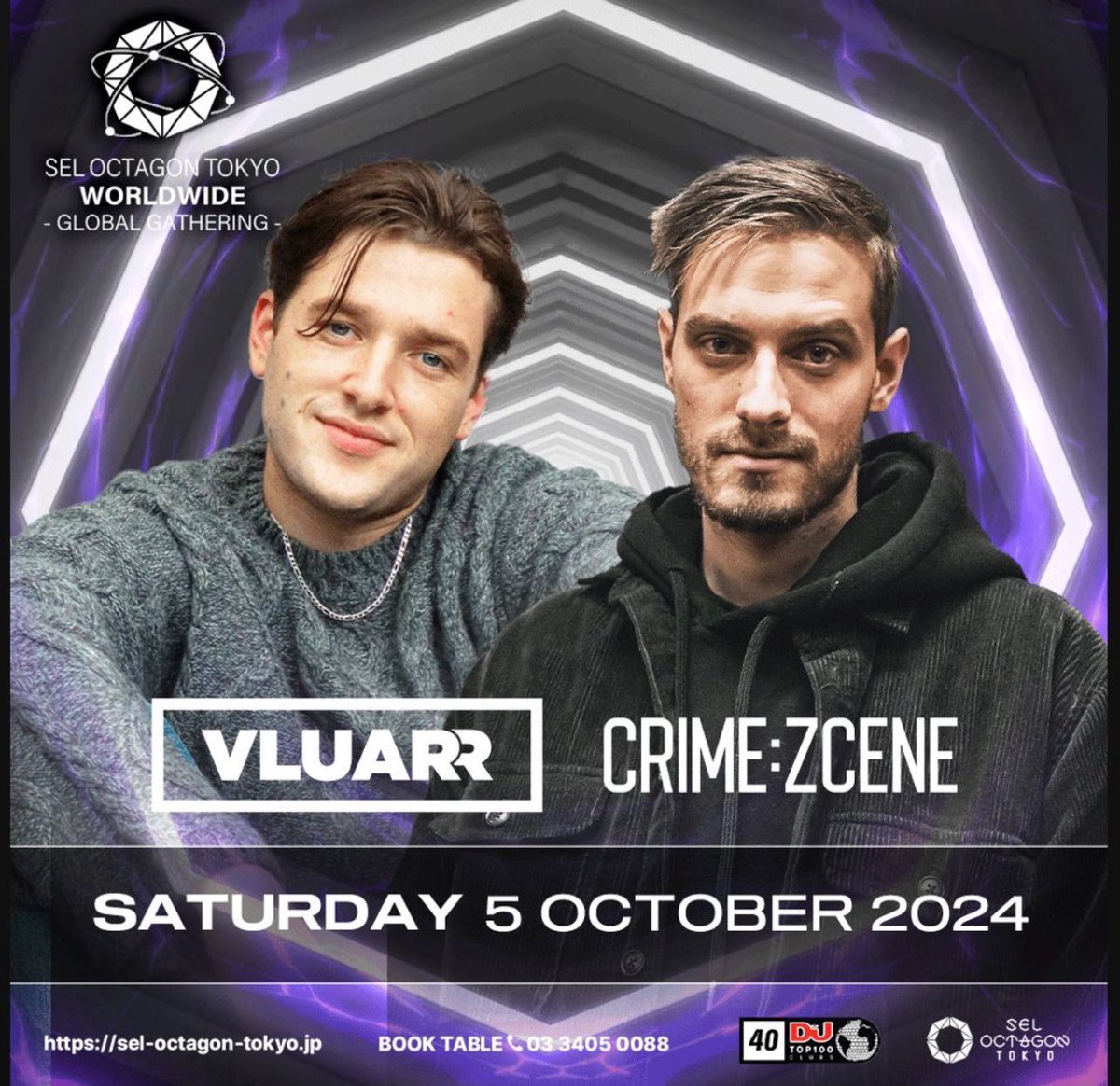 _watarumusic_'s tweet photo. 𝐓𝐨𝐧𝐢𝐠𝐡𝐭!!|#VLUARR #CRIMEZCENE
🗓️ 2024.10.5 ㈯|"WORLD WIDE"
📍 @SELOCTAGONTOKYO
今夜はSTMPD RCRDSからリリースを重ねる
『Vluarr』 & 『CRIME : ZCENE』が登場🔥⚙️
My Set Time : 0:00-0:30
ゲスト希望はDMにて受け付けてます📨 https://t.co/FfaaO0OqFj