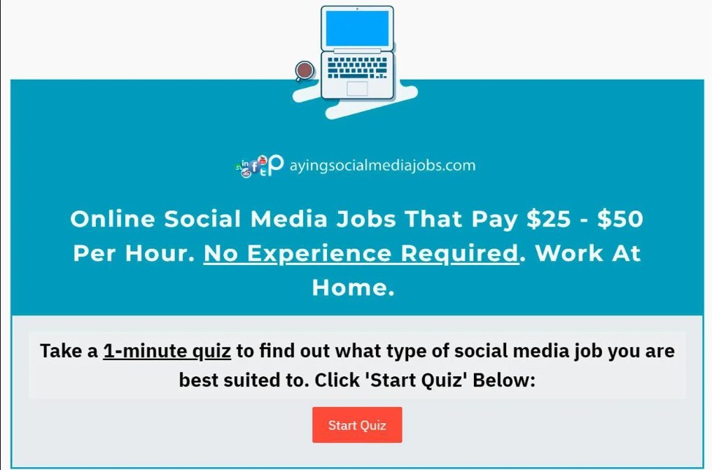 Latikay001's tweet photo. 🚀Looking to turn your social media scrolling into cash? 💰Take this quick quiz to discover how you can get paid for being on social media!📱🤑Start now and unlock your potential.🌟#SocialMediaJobs #WorkFromHome #EarnOnline #SideHustle #GetPaidToPost #StayAtHomeJob #InternetJobs https://t.co/M8aGU7PFW0