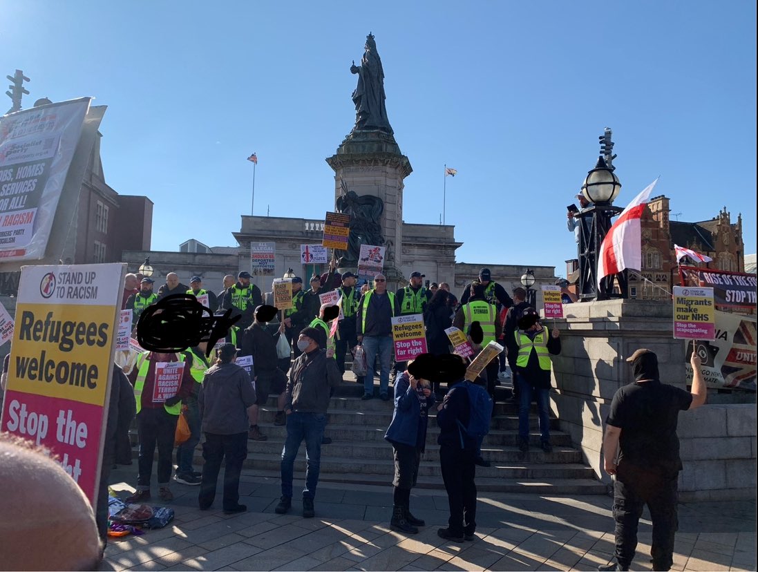 Hiding behind the cops