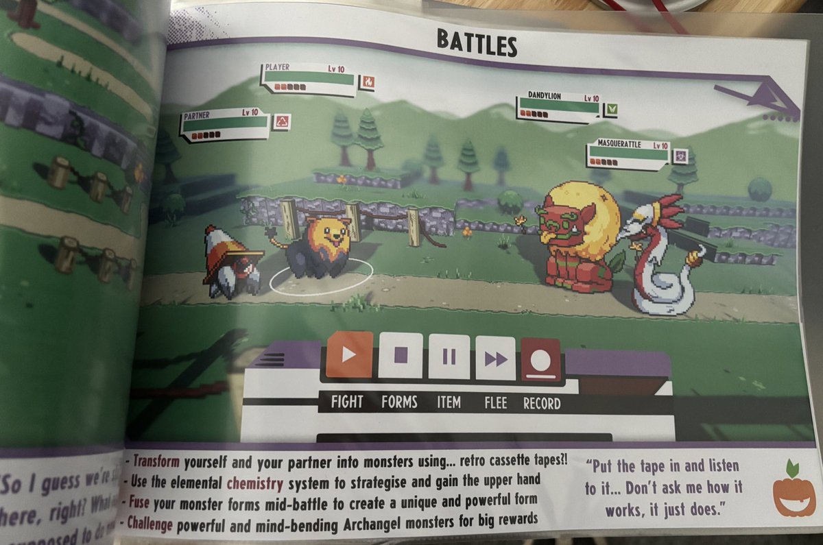 One of the few things that survived the move is this pitch portfolio that <a href="/SamuriFerret/">Jay Baylis</a> and <a href="/tccoxon/">Tom Coxon 📼 Cassette Beasts dev</a> put together for Cassette Beasts. It was so impressive I knew they had something special. Hold on to it as a go-to example of showing vision for a project.