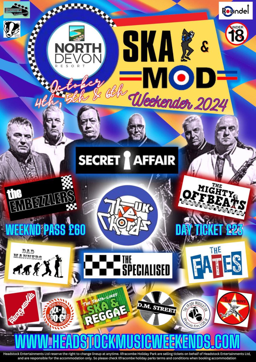 First gig of the month is in Devon at the Ska and Mod Weekender! See you there!