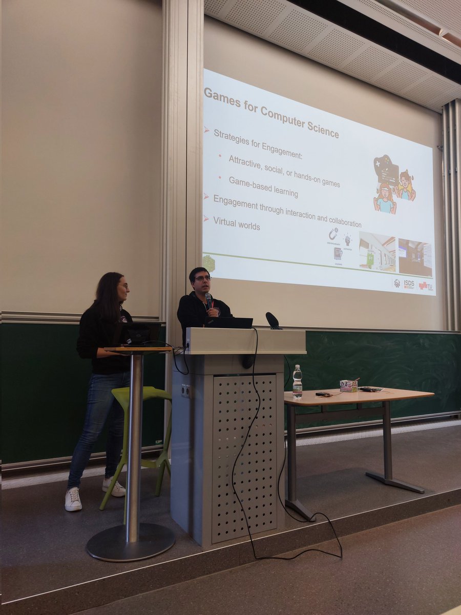 Game Dev Days (@gamedevdays) on Twitter photo Lisa Habich and Michael Holly from <a href="/GameLabGraz/">Game Lab Graz</a> at
#GDDG24!
"Engaging Learners for computer sciece through games"! Lisa Habich and Michael Holly from <a href="/GameLabGraz/">Game Lab Graz</a> at
#GDDG24!
"Engaging Learners for computer sciece through games"!