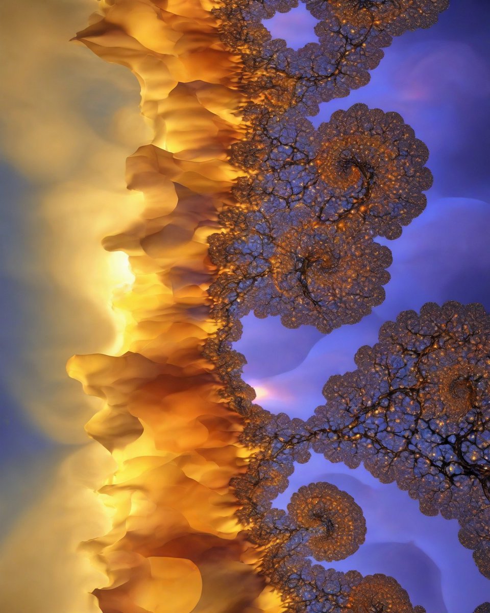 aam001a's tweet photo. Wk 20 - Candidate 28 : Fractal Fire #FractalFire #CosmicArt #InfiniteGlow #CelestialSpirals #PatternsInLight #AbstractFire https://t.co/dyLsYHJePc