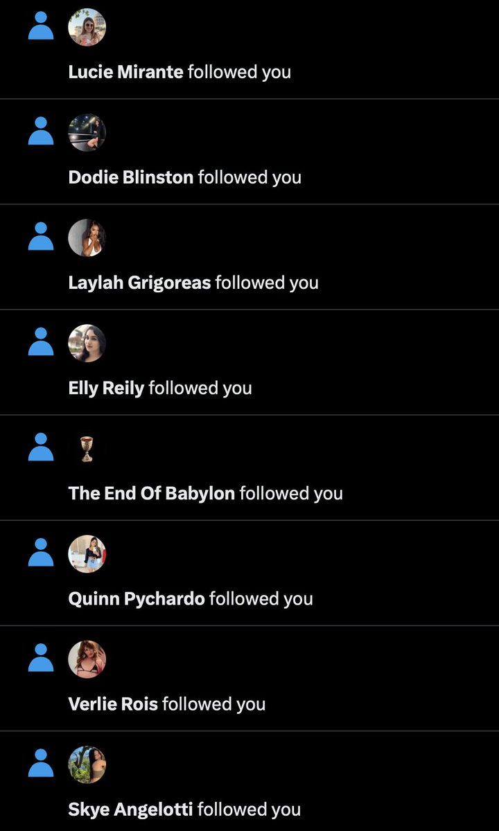 Just an endless stream of sex spam accounts in my new followers now. This place is so over.