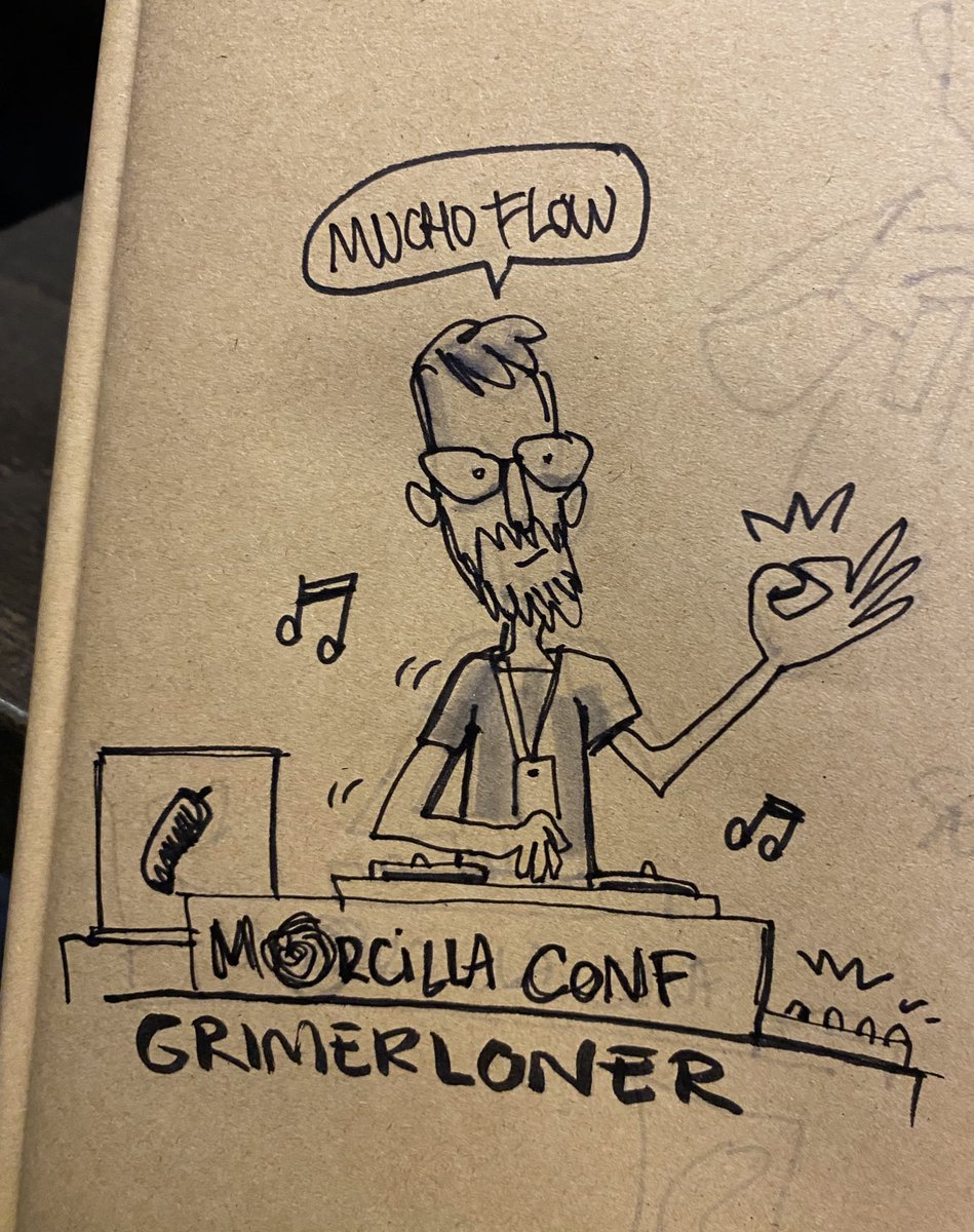 Mucho flow en el #MorcillaConf con <a href="/GrimerLoner/">Alvaro Cañadas</a>