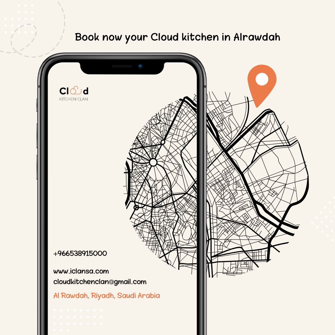 Iclansa's tweet photo. Book now!

#Cloudkitchen 
#مطعم_سحابي
#SaudiArabia https://t.co/xdYxrD9Xr2