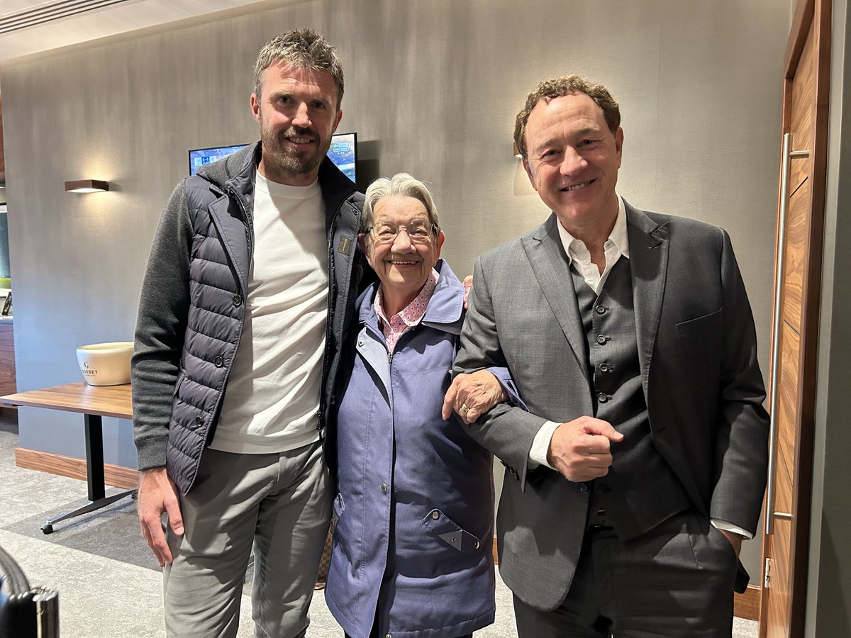 Huge thank you to Steve Gibson for sorting a superb day for Mum at the Stoke game.
Her Grandad was Joe Murphy, <a href="/Boro/">Middlesbrough FC</a>’s first player to score a hat-trick on his debut (8-1 vs Burton Swifts 11/11/1899) and the club presented her with Joe’s Legacy Number (#26).  #UTB