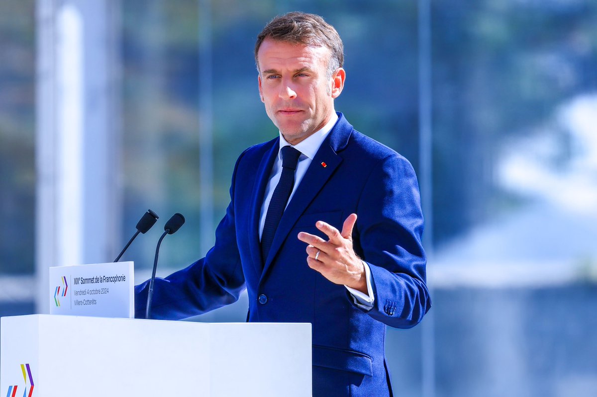 Presidenceci's tweet image. Le Chef de l'État a participé à un Panel sur « les défis du citoyen francophone à l’ère numérique ».