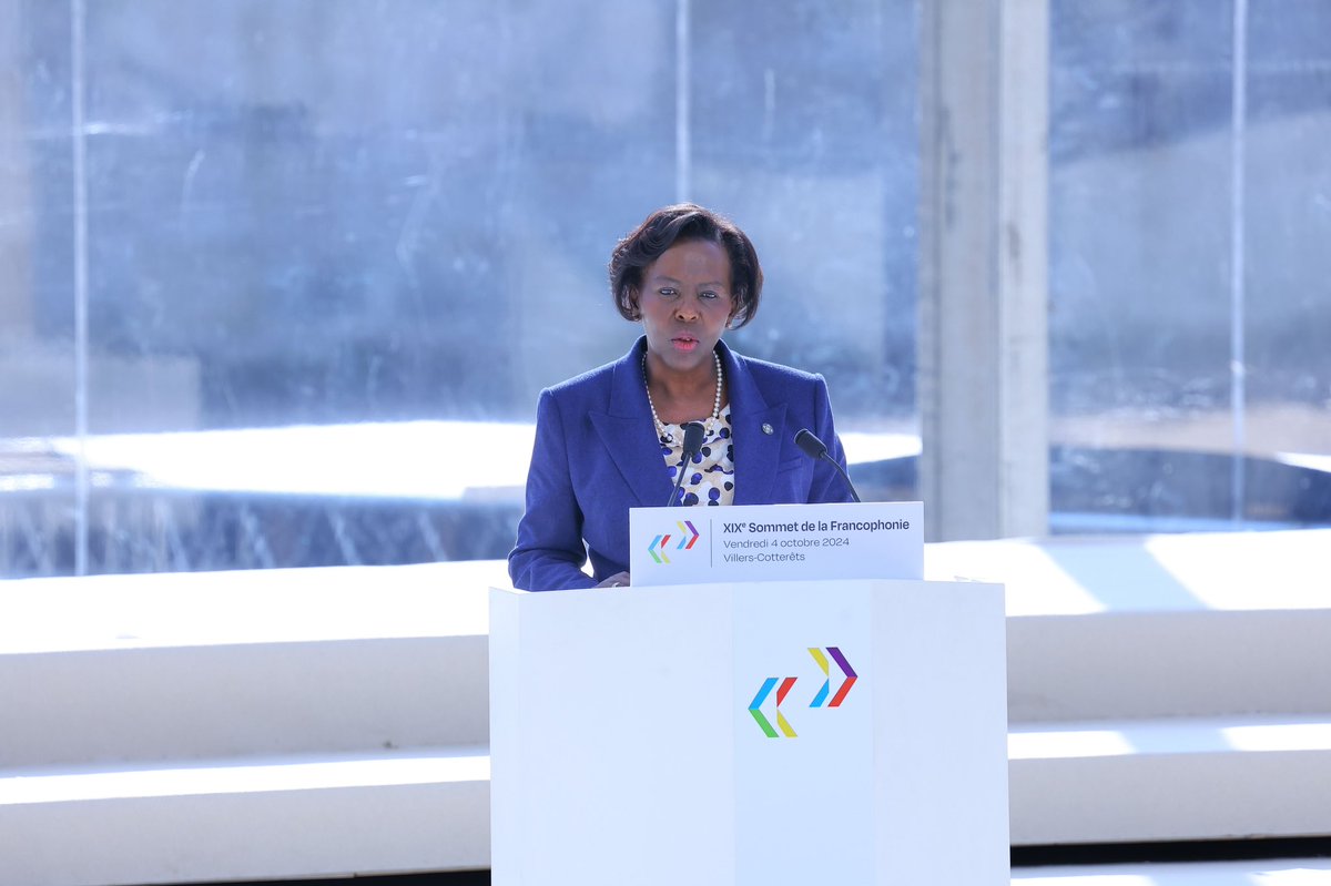 Presidenceci's tweet image. Le Chef de l'État a participé à un Panel sur « les défis du citoyen francophone à l’ère numérique ».