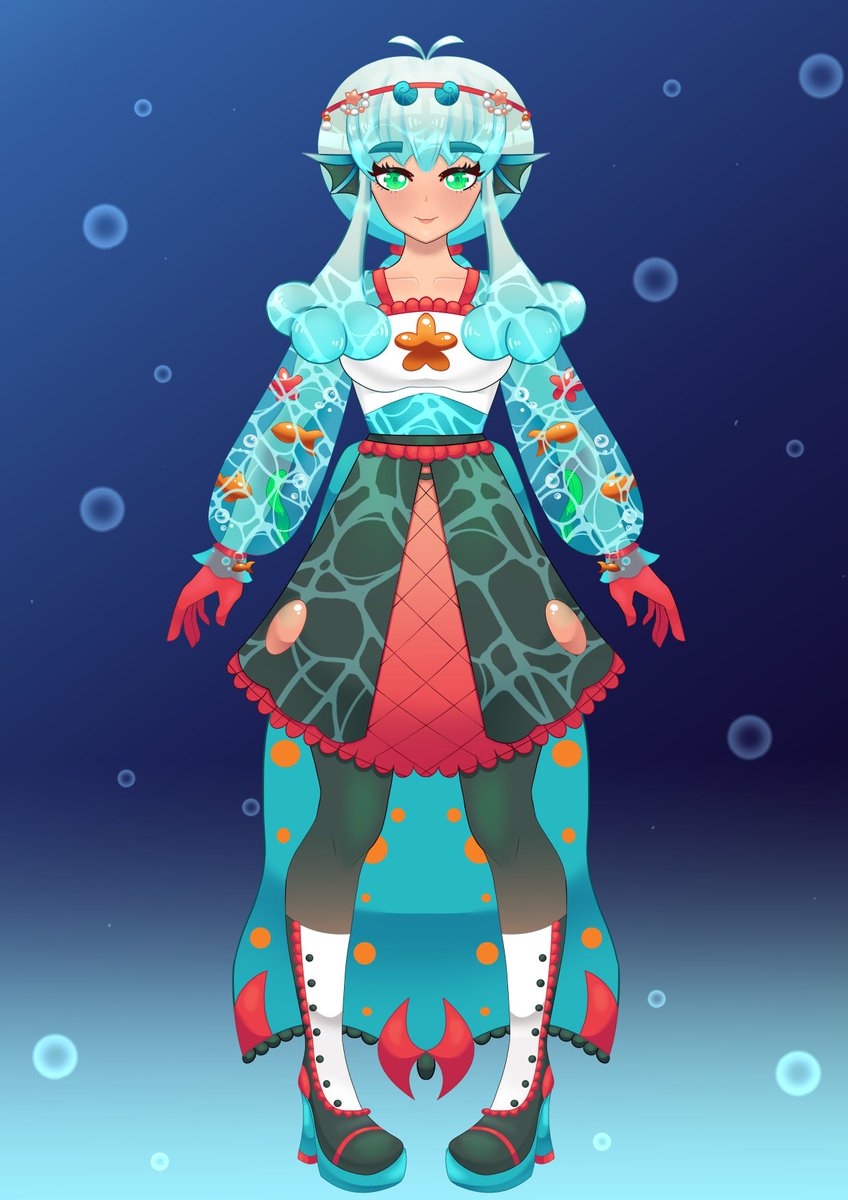 Chunksofplum Artist and Sea Monkey Vtuber 🌊🌈 tweet media