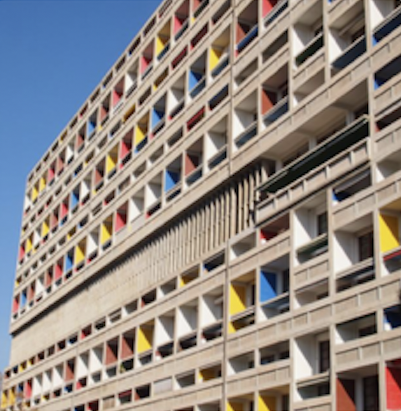 Duboule's tweet photo. End of the 30th anniversary of @IBDMmarseille with friends on top of the extraordinary 'Cité Radieuse' #LeCorbusier😮 #Patterning #Tagma #BuildingPlan No self-organisation here🤓Bye Marseille! https://t.co/7pG6IEa3yP
