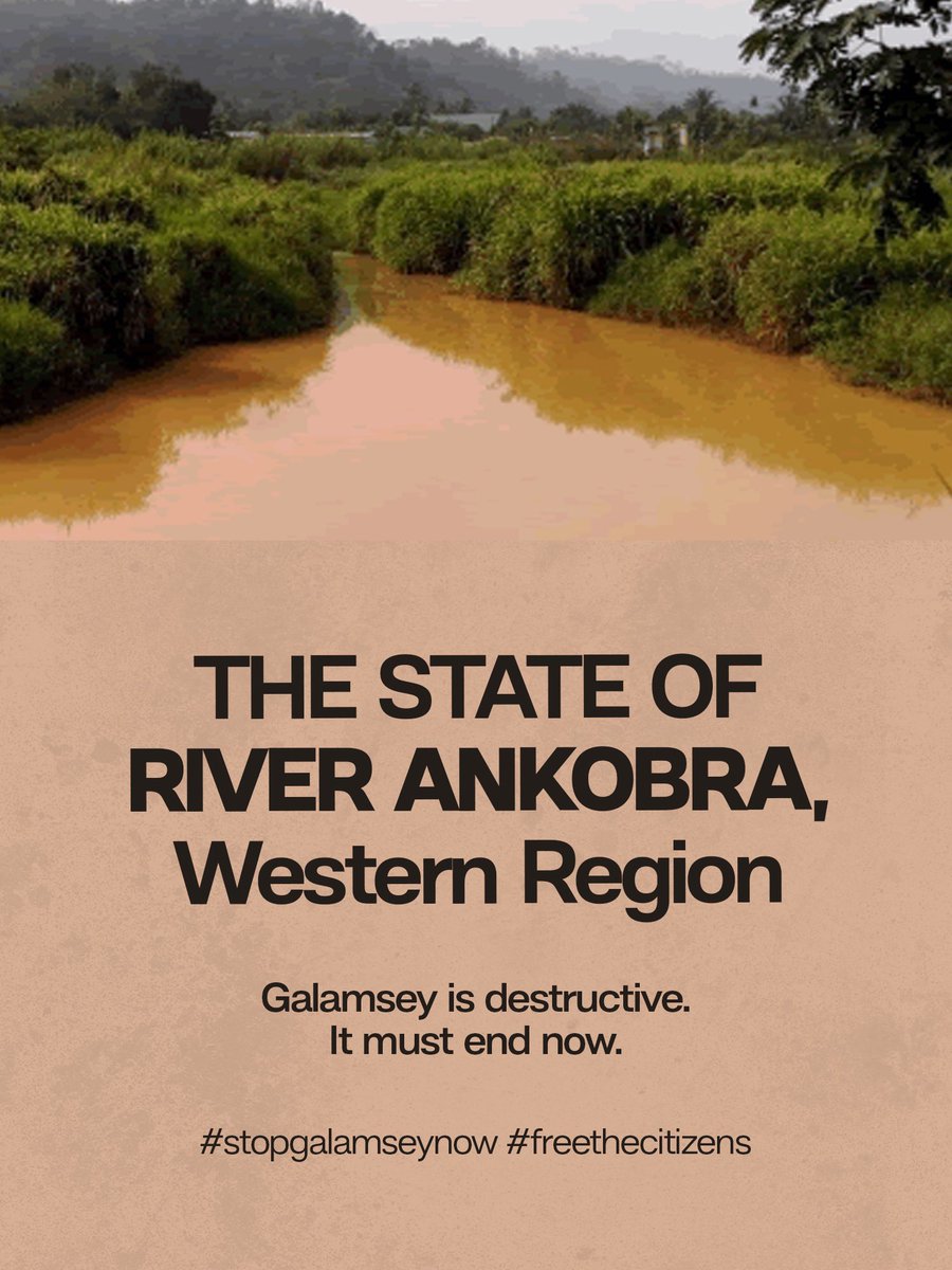 HassanSan98's tweet photo. Just learning that our water treatment systems/processes do not even test for the presence of heavy metals. So just because the water is clear DOES NOT MEAN IT’S SAFE!!😭
#StopGalamseyNow #FreetheCitizens
#StopGalamsayNow https://t.co/I0qkxzmfwt