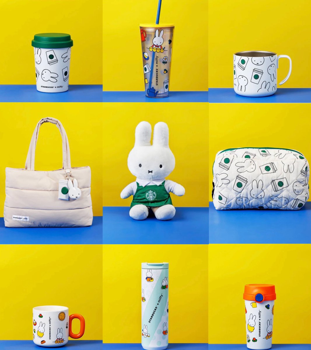 台湾限定　Starbucks×Miffyコラボ Miffy70 携帯ボトル もうすぐ〜❣️ 明日10/21(火)発売 台湾スターバックス×miffy70th