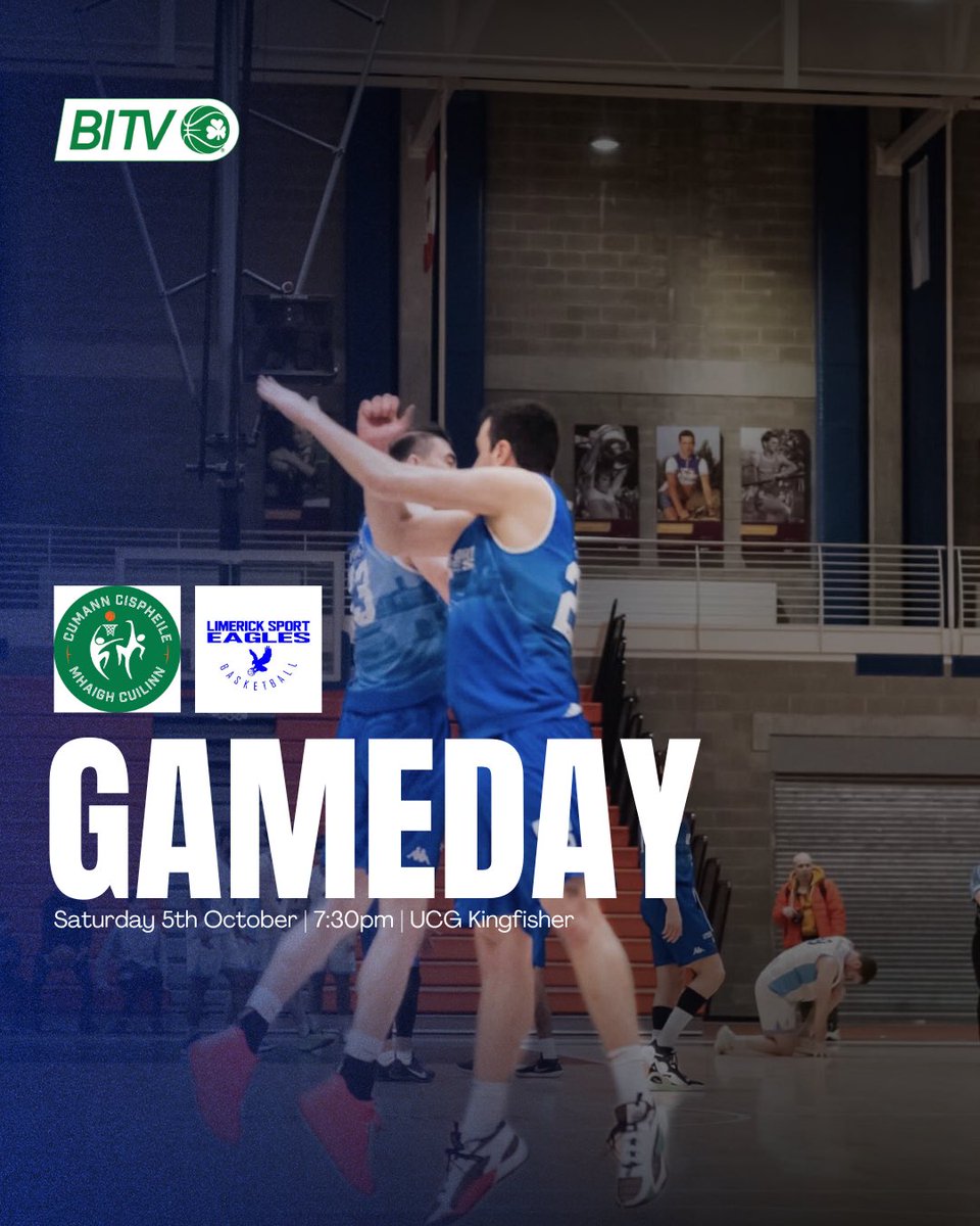 Limerick Sport Eagles ๐ฆ
(@lmksporteagles) on Twitter photo Itโs gameday ๐ฆ
๐
On Road to <a href="/Maigh_Cuilinn/">Cumann Cispheile Mhaigh Cuilinn</a> watch live on BITV ๐บ
basketballireland.tv/home/videos/iJโฆ
Letโs go Eagles ๐ฆ
<a href="/LimerickLions/">Limerick Lions BBall</a> <a href="/NiallMcD/">Niall McDermott</a> <a href="/TUSMidwestSport/">TUS Midwest Sport</a> Itโs gameday ๐ฆ
๐
On Road to <a href="/Maigh_Cuilinn/">Cumann Cispheile Mhaigh Cuilinn</a> watch live on BITV ๐บ
basketballireland.tv/home/videos/iJโฆ
Letโs go Eagles ๐ฆ
<a href="/LimerickLions/">Limerick Lions BBall</a> <a href="/NiallMcD/">Niall McDermott</a> <a href="/TUSMidwestSport/">TUS Midwest Sport</a>
