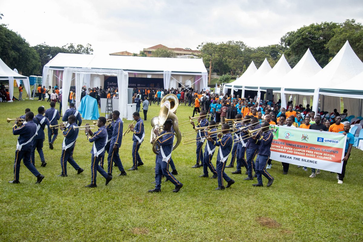 safercampusesUg's tweet image. #safercampusescampaign #BreakingtheSilence #UNESCOROSA #yptcampaign @yptcampaign 
The launch had a band match around the hosting university @Makerere and at the ground venue towards speaking up against GBV