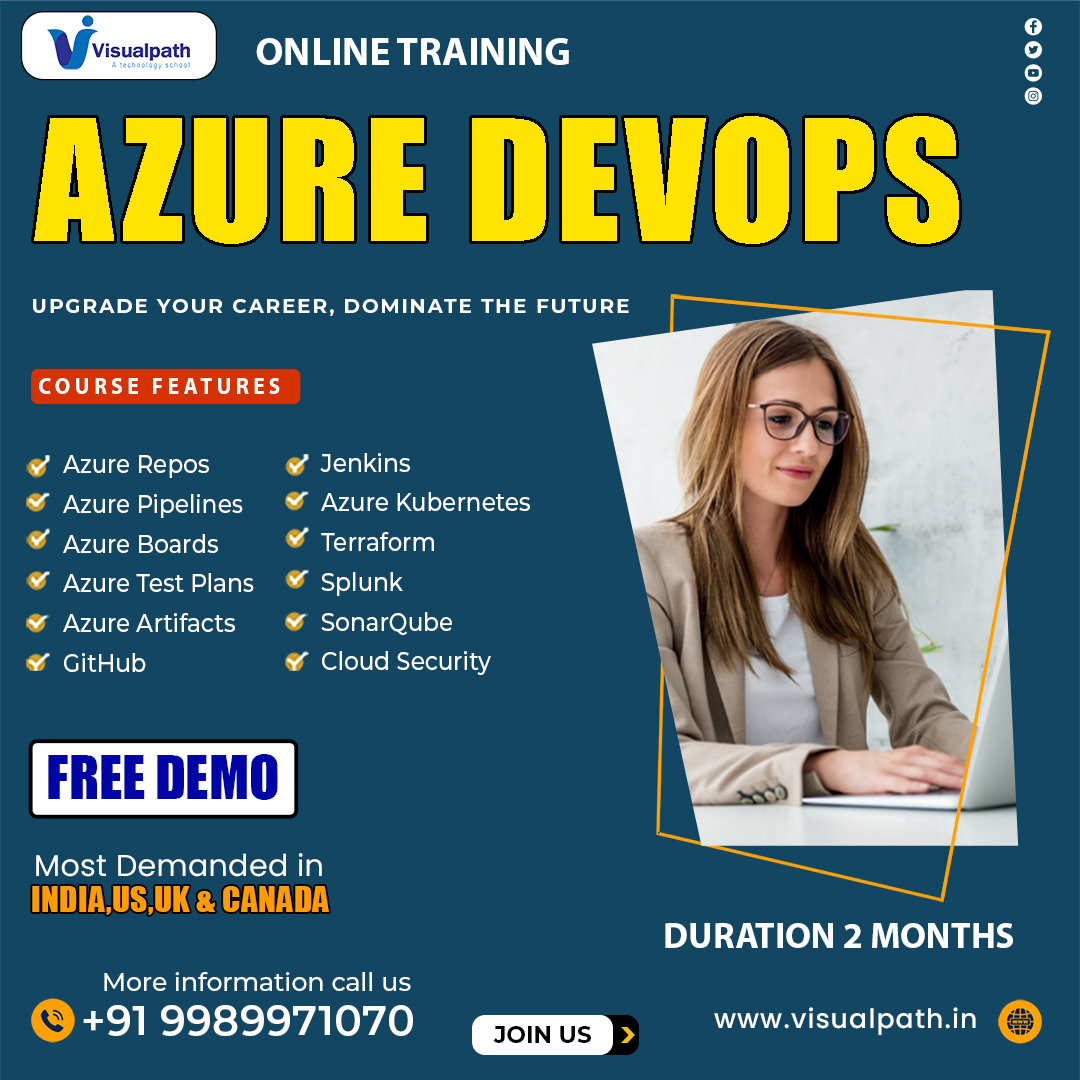 TalluriRenuka's tweet image. @VisualpathEdu Provides the #AzureDevOps course Worldwide is designed to equip professionals with powerful tools within Azure DevOps. Book a free Demo at +91-9989971070
Visit: visualpath.in/Microsoft-Azur…

#AzureDevOpsTraining #MicrosoftAzure #devops #azurecloud #cloud #microsoft