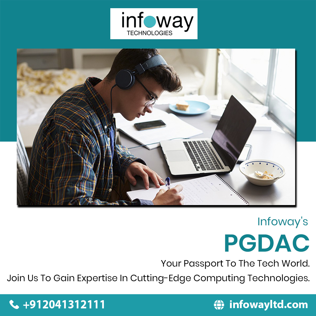 InfowayLtd's tweet image. 🚀 Embark on a transformative journey into the tech realm with Infoway&apos;s PGDAC—your gateway to mastering cutting-edge computing technologies and shaping a flourishing career!

🌍 infowayltd.com
📲 +912041312111
📍 goo.gl/maps/7hpnoEYJZ…

#TechPassport #InfowayPGDAC