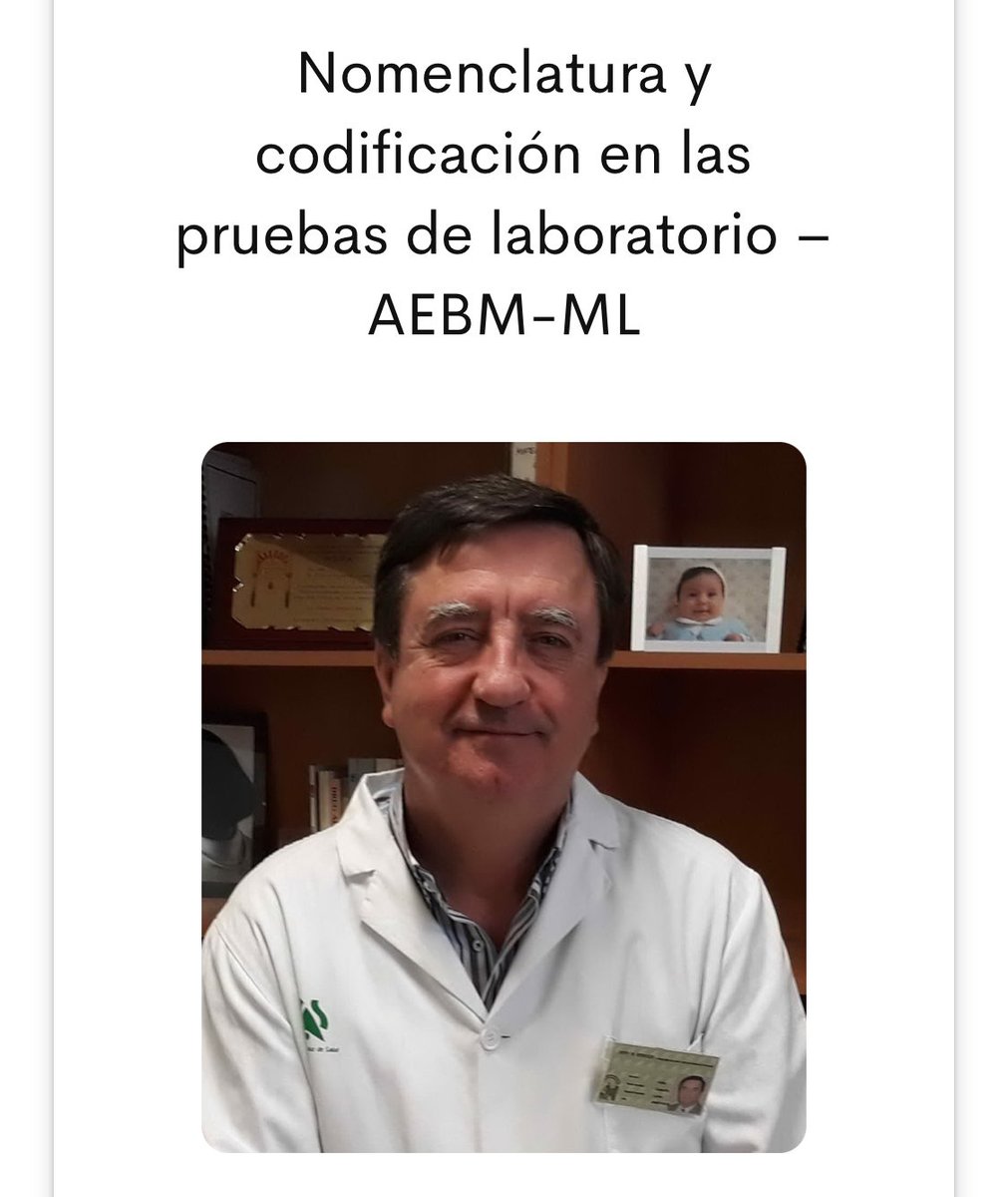 La interoperabilidad semántica entre SIL e Historia Clínica Electrónica debe estar soportada en una nomenclatura sistemática.
CLC-GNC como opcion operable con IA.
⁦<a href="/aebm_ml/">AEBM-ML</a>⁩ ⁦<a href="/aefa_es/">AEFA</a>⁩ ⁦<a href="/SEQC_ML/">SEQC_ML</a>⁩  ⁦<a href="/sanidadgob/">Ministerio de Sanidad</a>⁩ ⁦<a href="/AEMPSGOB/">AEMPS</a>⁩

infobioquimica.com/new/2024/10/02…