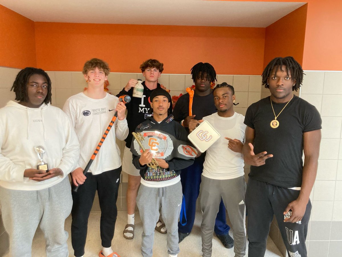 CCSaintsFB's tweet photo. Congrats to the following from the Battle for Chili game

🔸Hammer- Max Tomaszewski
▪️Special Teams- Micah Brown
🔸O-Line-  Seth Zimmer
▪️Big Dawg- Derri Alexander 
🔸Lunch Pale- Rashad McInnis
▪️Standout- Raoul Likasi
🔸Scout Team- Zachariah Musabandesu
▪️POTGame- Micah Brown https://t.co/SHj8JCFAU8