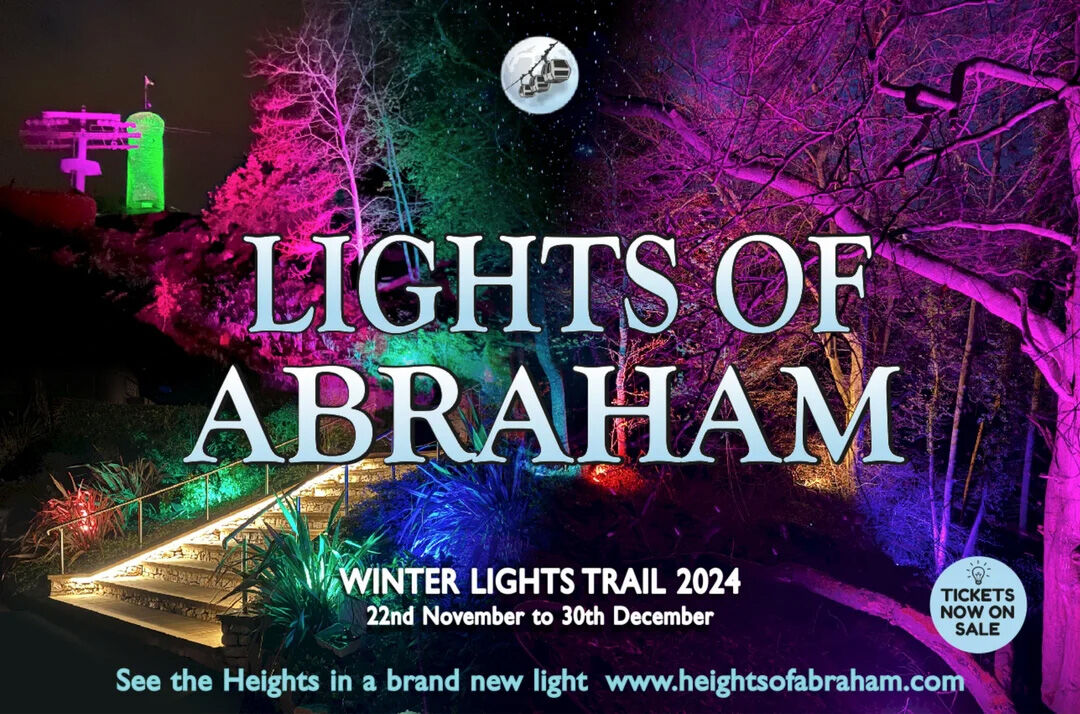 TheTouristTrail's tweet photo. ✨ Winter Lights Trail 2024 – #HeightsOfAbraham
📅 22nd Nov – 30th Dec 2024, 16:30 – 21:00
🔗 https://t.co/BsZPg2G07E

Take a moonlit cable car ride &amp; enjoy dazzling lights this festive season!

#WinterLights  #ChristmasEvents #FamilyFun #PeakDistrict @Hts_of_Abraham https://t.co/9umgmSuY3q