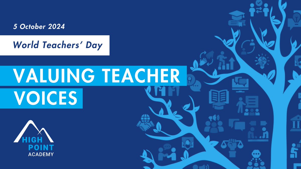 HighPointAcade5's tweet photo. Happy #WorldTeachersDay 2024! 🎉 Today we honour the incredible contributions of educators across the globe. 🌍✨ Teachers inspire, guide, and shape the future every day. Let’s take a moment to celebrate their hard work and dedication! 🙌 #ThankYouTeachers #EducationMatters https://t.co/mwk4nRsgHF