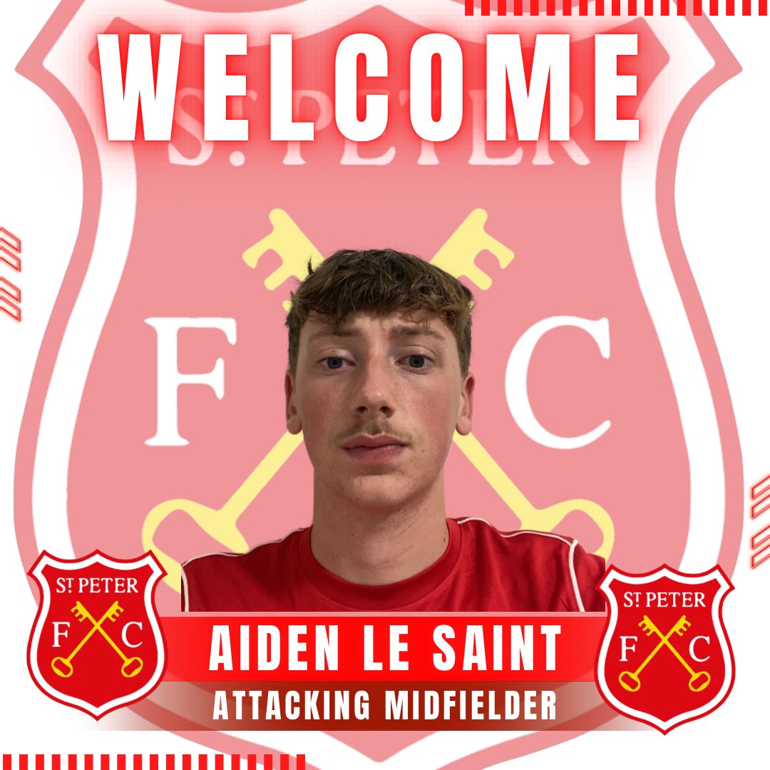 U18 New signing. St Peter’s are please to announce the signing of Aiden Le Saint.