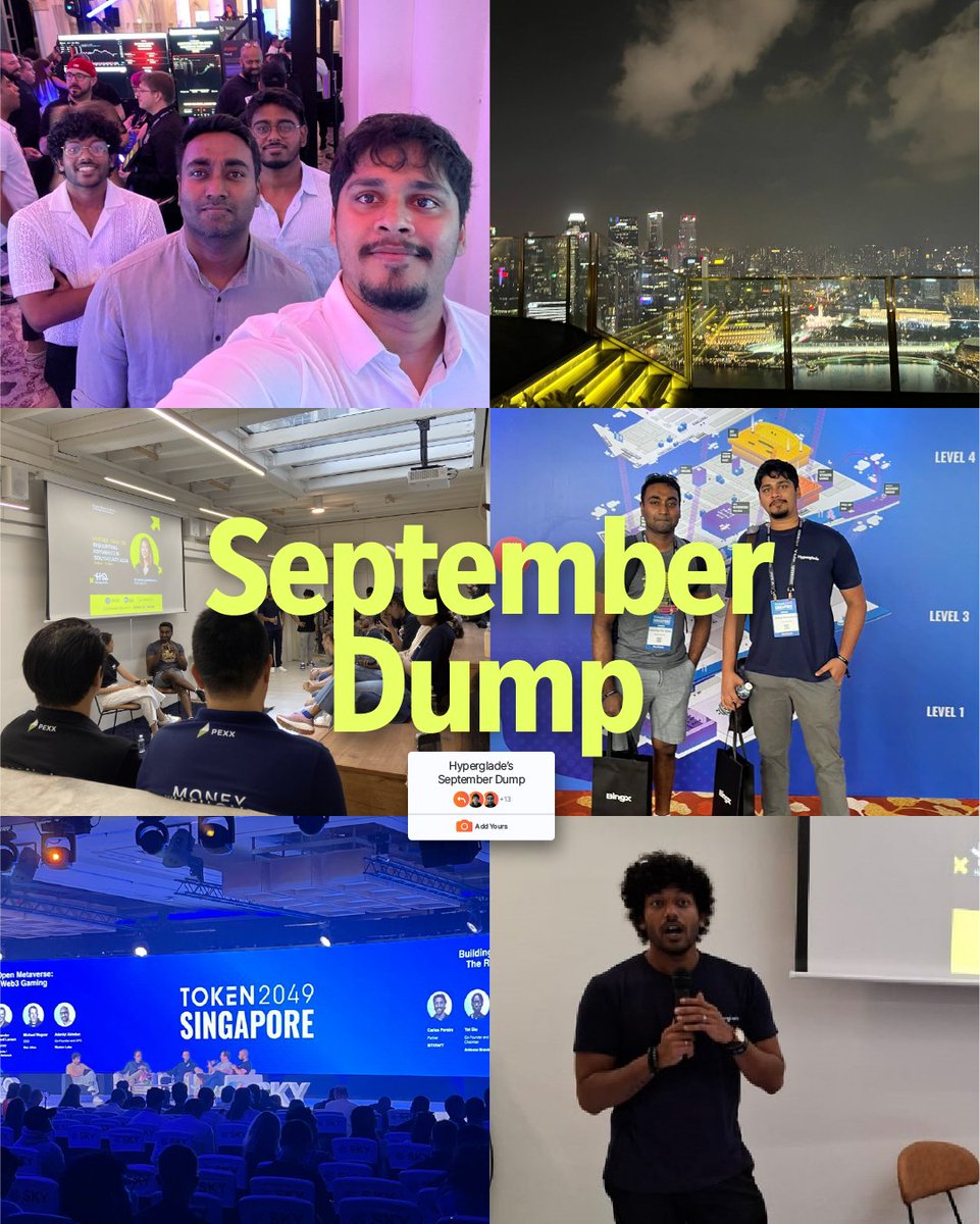 hyperglade's tweet image. What September looked like for Hyperglade.

#hyperglade #photodump #september #token2049